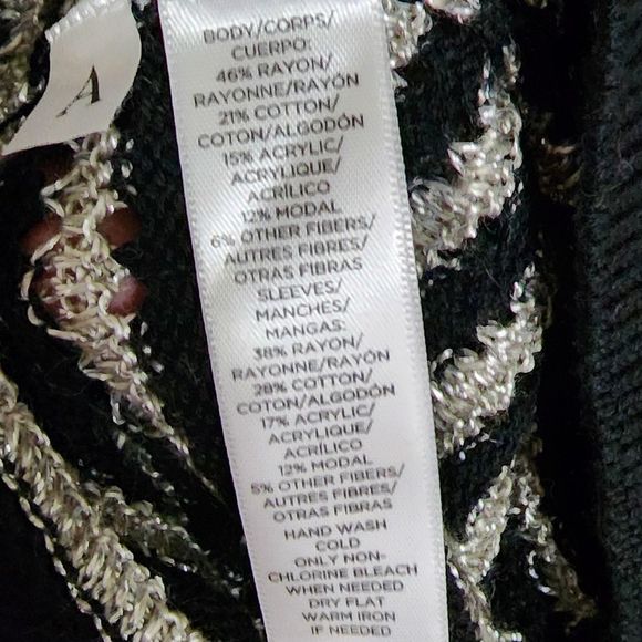 Loft‎ striped zippered tunic length sweater cardigan size small new!!! - Picture 2 of 6